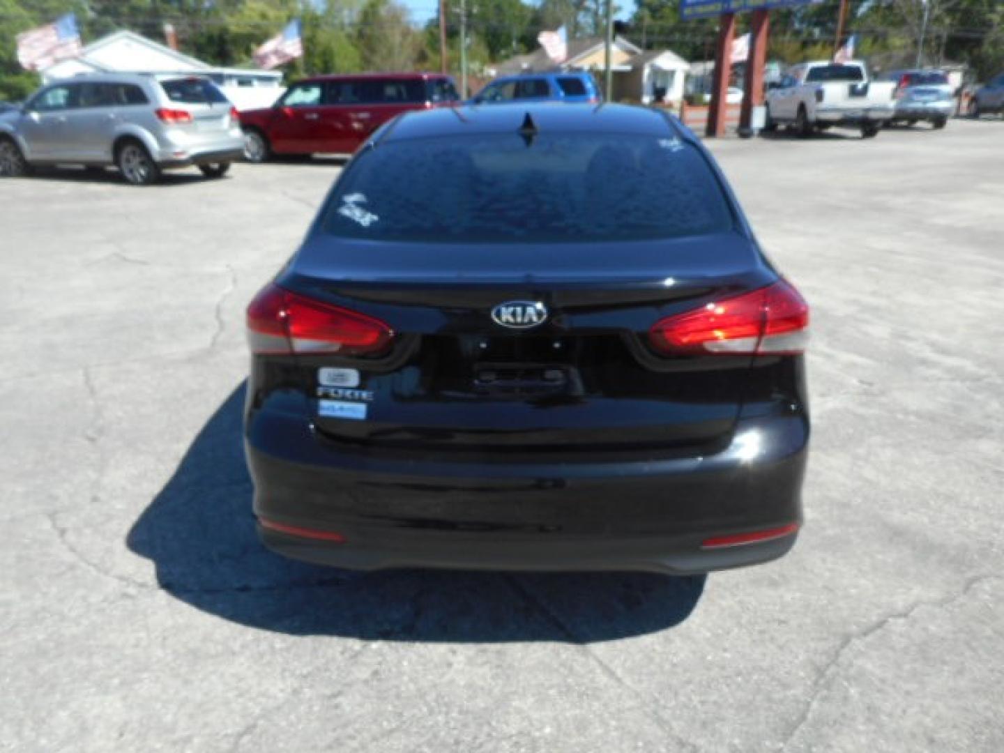 2017 BLACK KIA FORTE LX (3KPFK4A79HE) , located at 10405 Abercorn Street, Savannah, GA, 31419, (912) 921-8965, 31.988262, -81.131760 - Photo#3